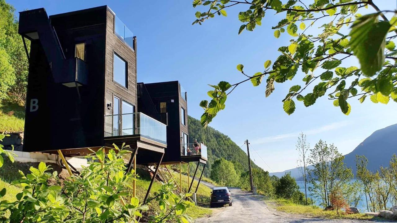 Mikrohyttene I Akrafjorden Etnesjoen Exterior foto